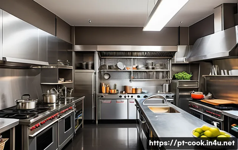 양식조리 실기 연습 장소 추천 - A bright, modern shared kitchen space in a Brazilian urban center, filled with diverse amateur and p...
